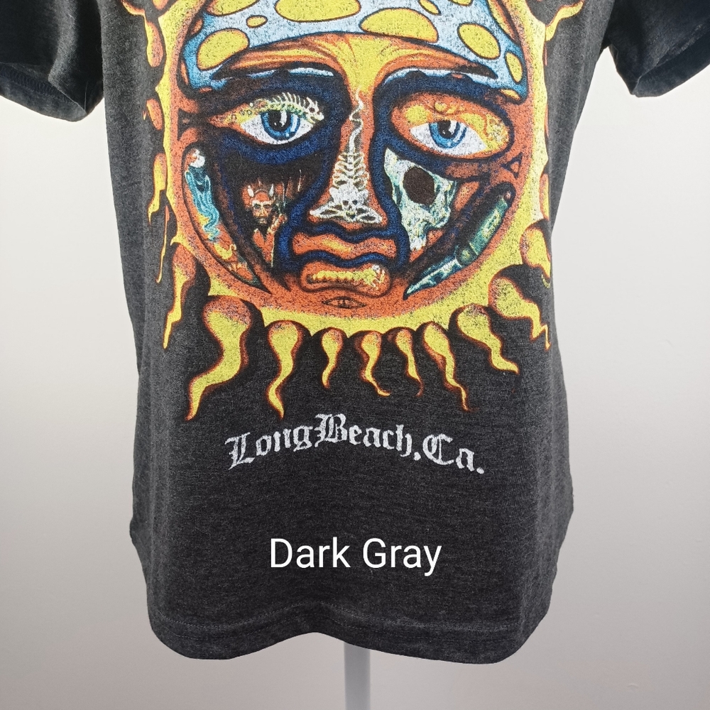 Sublime Graphic Print Tee Medium Gray -Short Sleeve -Long Beach -Rock - Picture 10 of 10